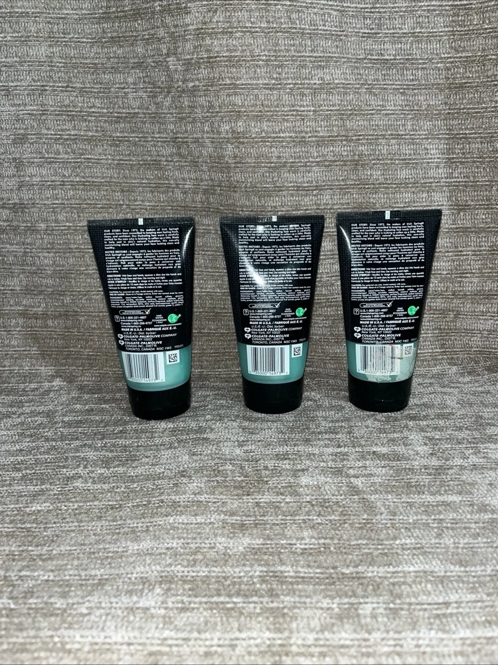 3 pack Irish Spring Signature hydrating face wash for men 5poz each tube New